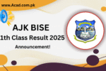 AJK Bise 1st Year 11th Class Result 2025 Date Announced - Check Now