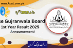 Bise Gujranwala Board 1st Year Result 2025 Announced | Bisegrw.edu.pk