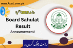 Board Sahulat Result 2025 Check Online