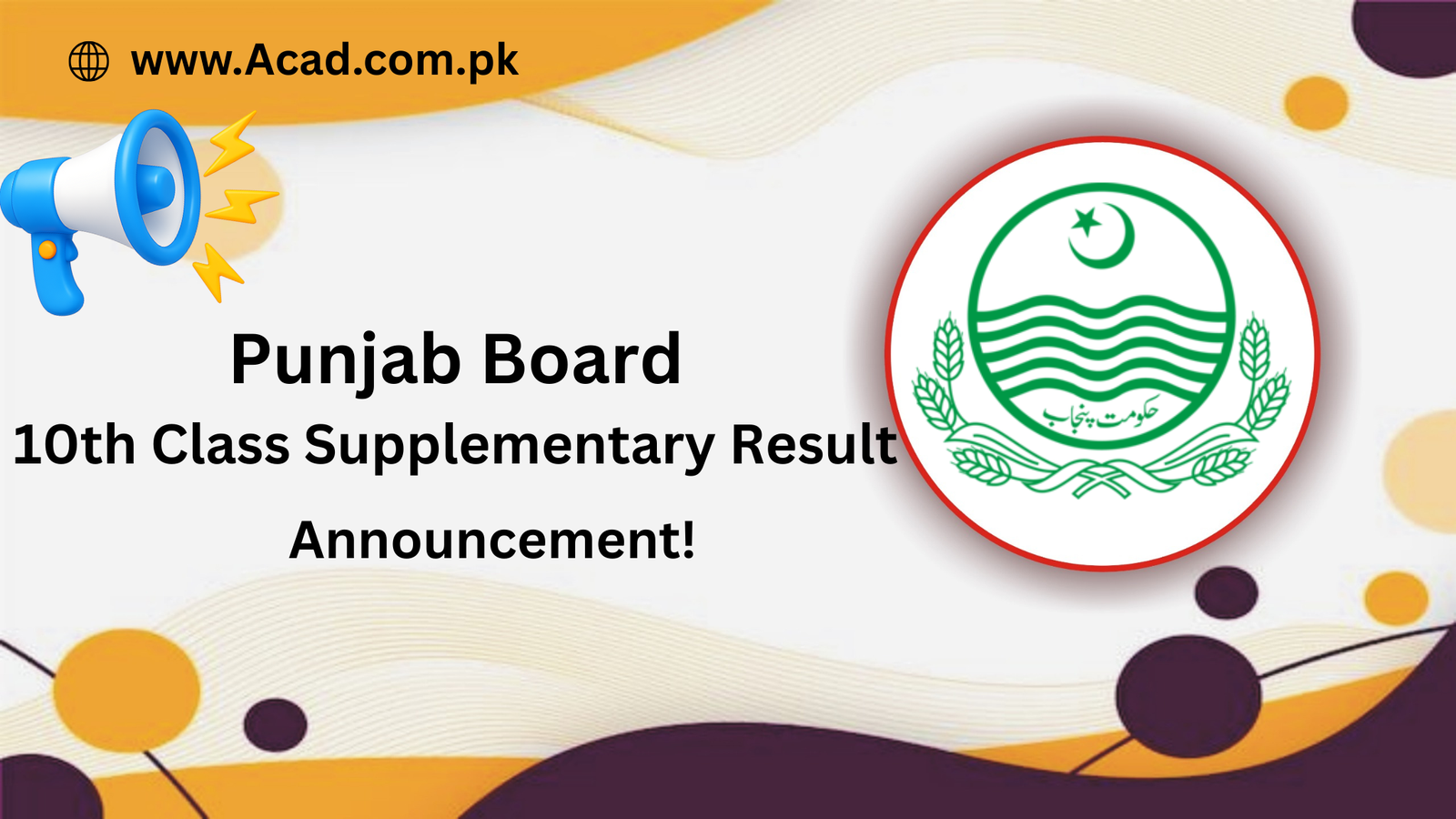 Punjab Board 10th Class Supplementary Result 2025 Date Announced