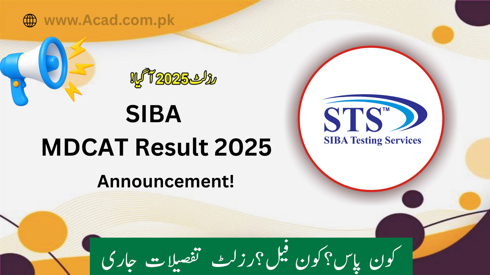 SIBA MDCAT Result 2025