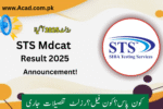 STS MDCAT Result 2025 | www.sts.net.pk
